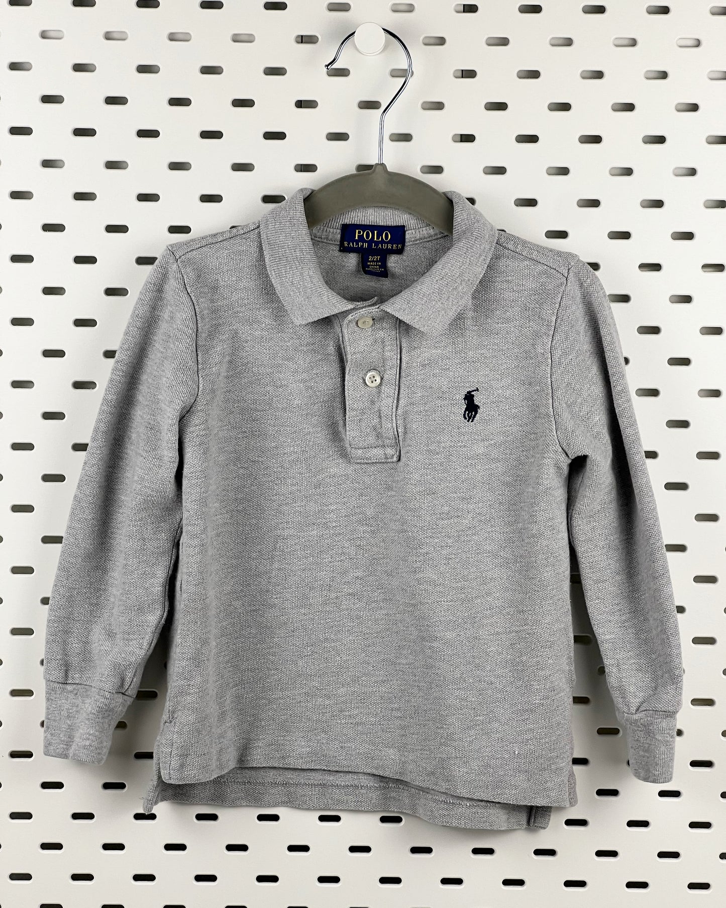 Knit Mesh-Long Sleeve | Polo Shirt 2T | Polo Ralph Lauren