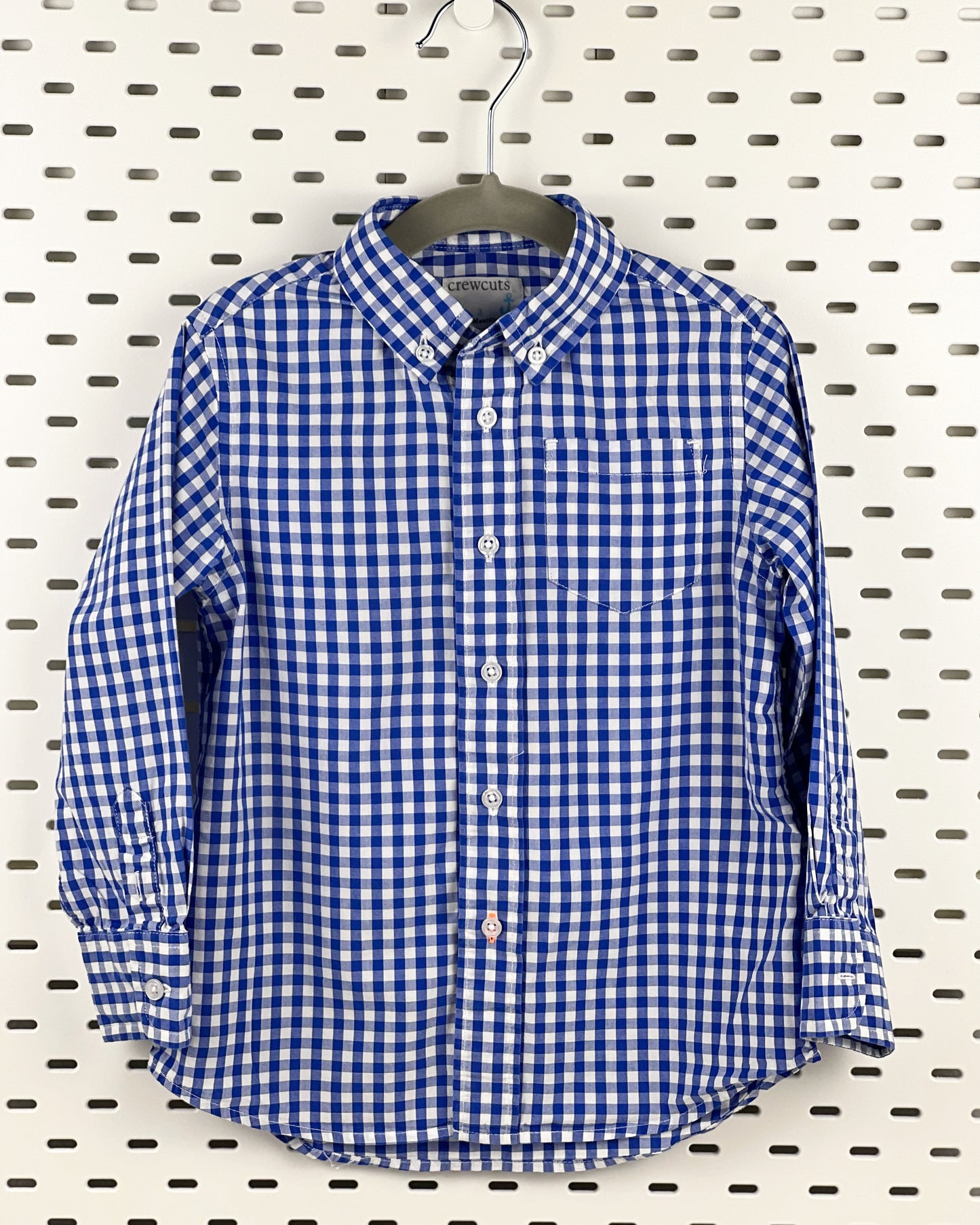 Gingham Cotton Long Sleeve Boys 3T | Crew Cuts
