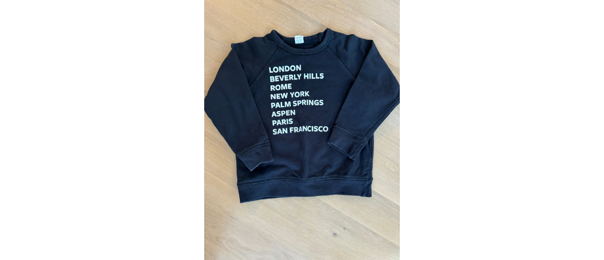 Colored Organics | Toddler | Black Sweatshirt | Size 4T