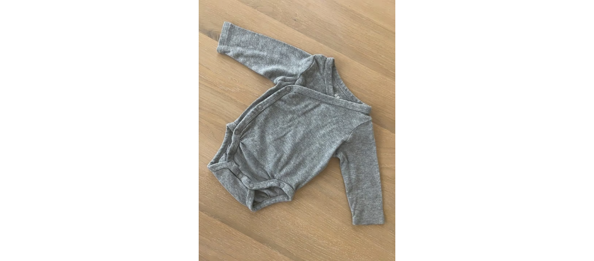 H&M |Grey 3-Piece Onesie & Bottoms Set|  Baby Boy | 0-3m