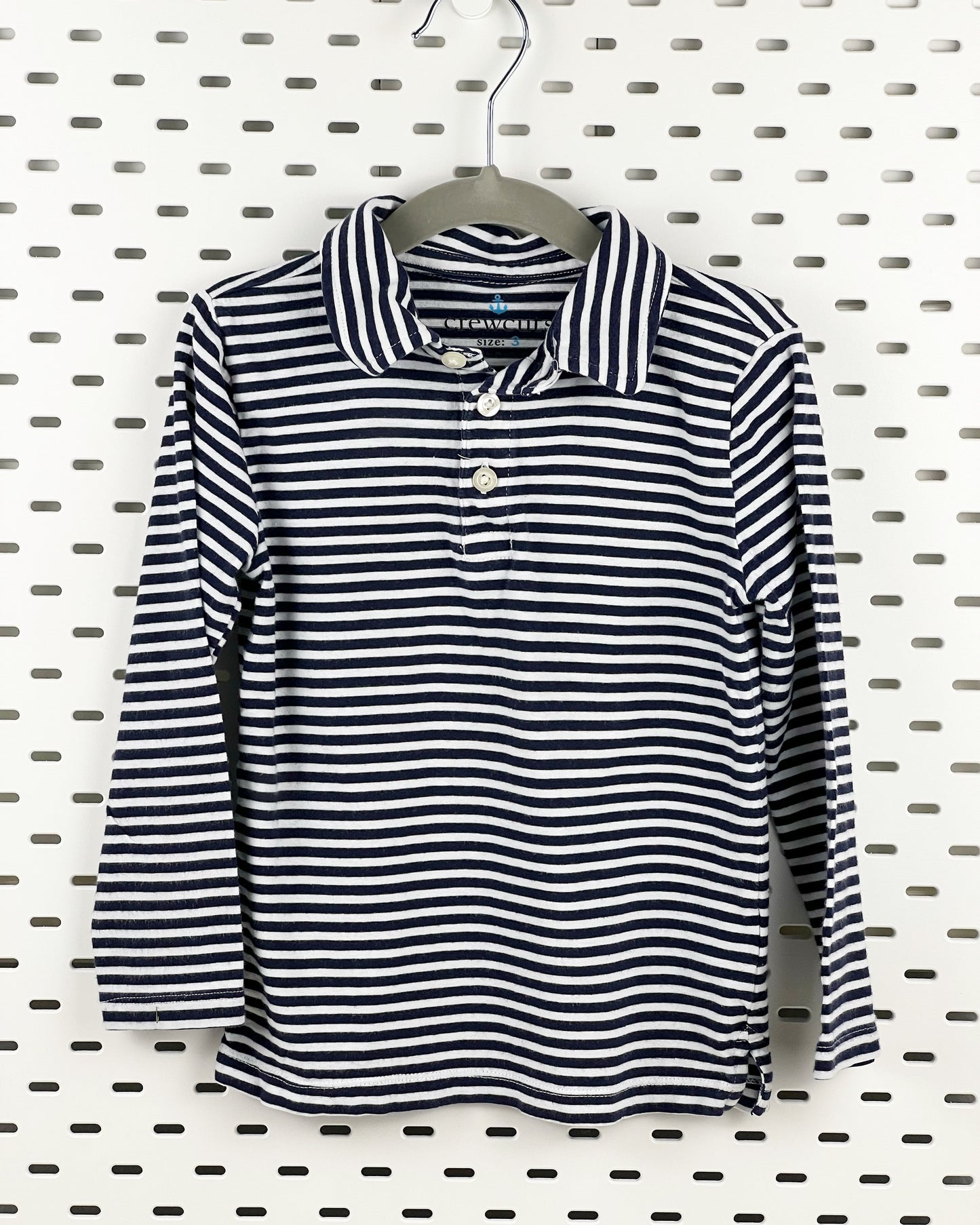 Polo Shirt | Striped Cotton 3T | Crew Cuts