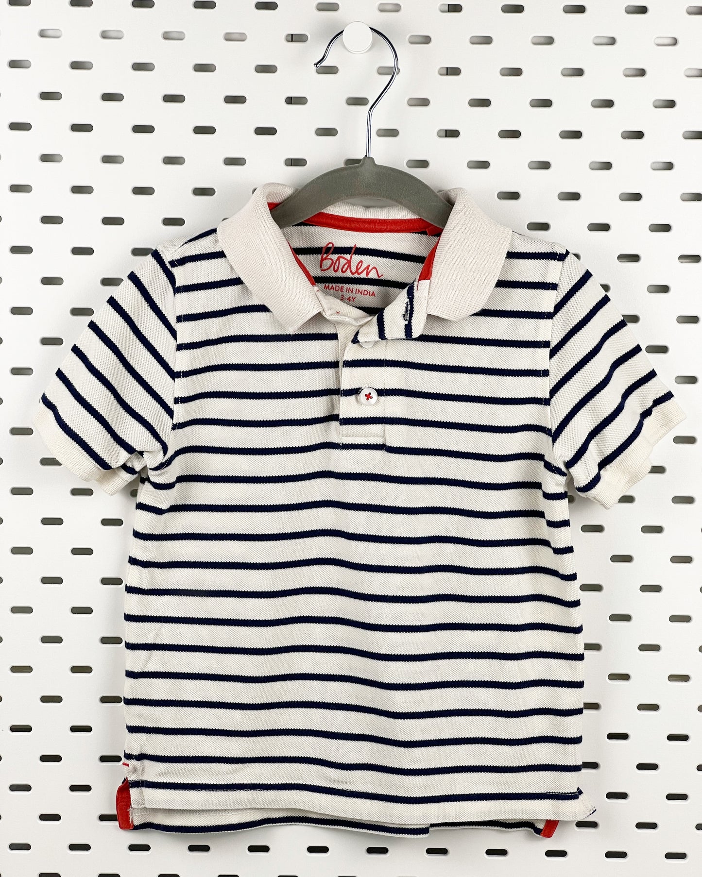 Polo Shirt | Striped Cotton 3-4T | Mini Boden