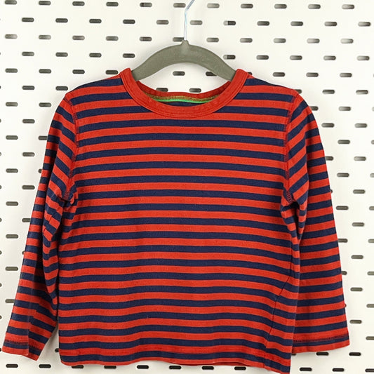 Long Sleeve Striped | Cotton Shirt  2-3T | Mini Boden