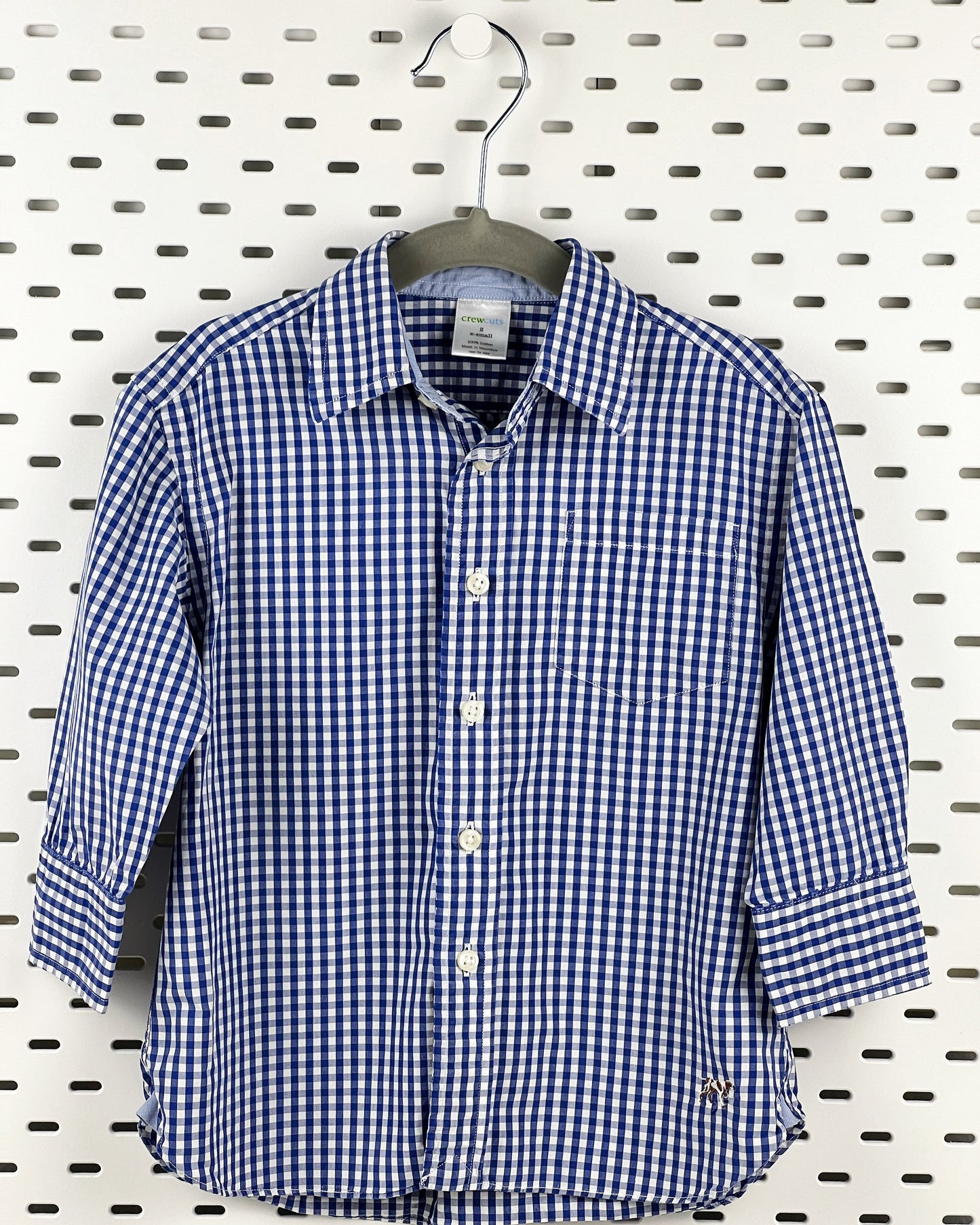 Small Gingham Cotton | Boys Long Sleeve 2T| Crew Cuts