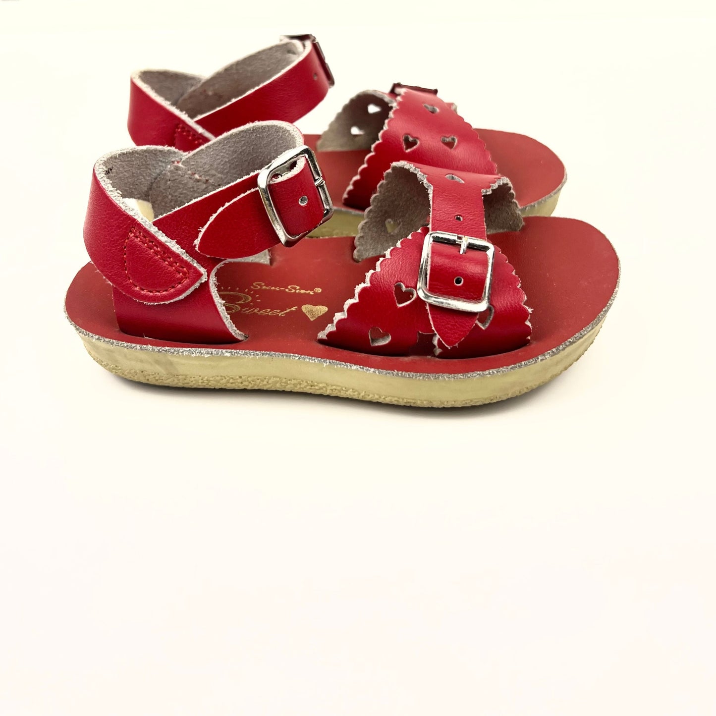 Summer Sandal | Red Size 6 | Salt Water