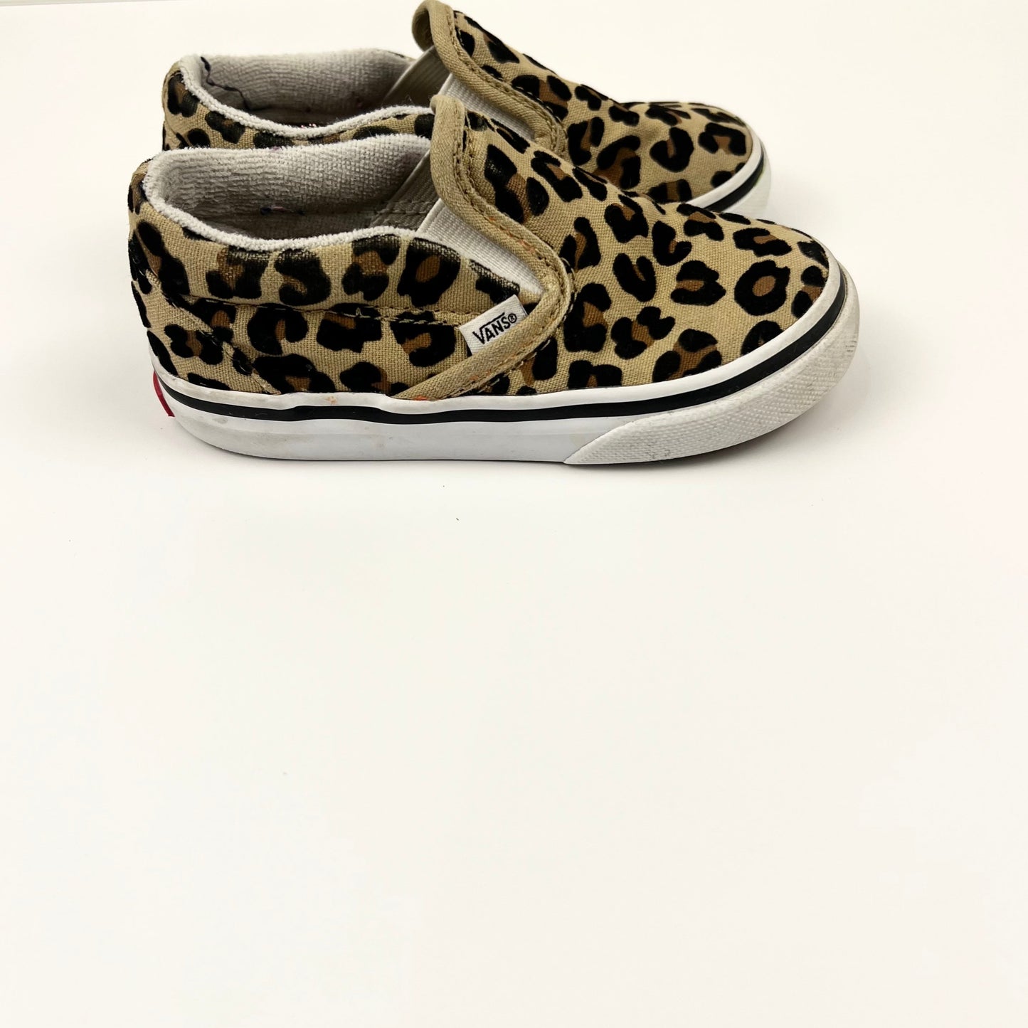 Toddler Girl Slip Ons Cheetah | Size 7 | Vans